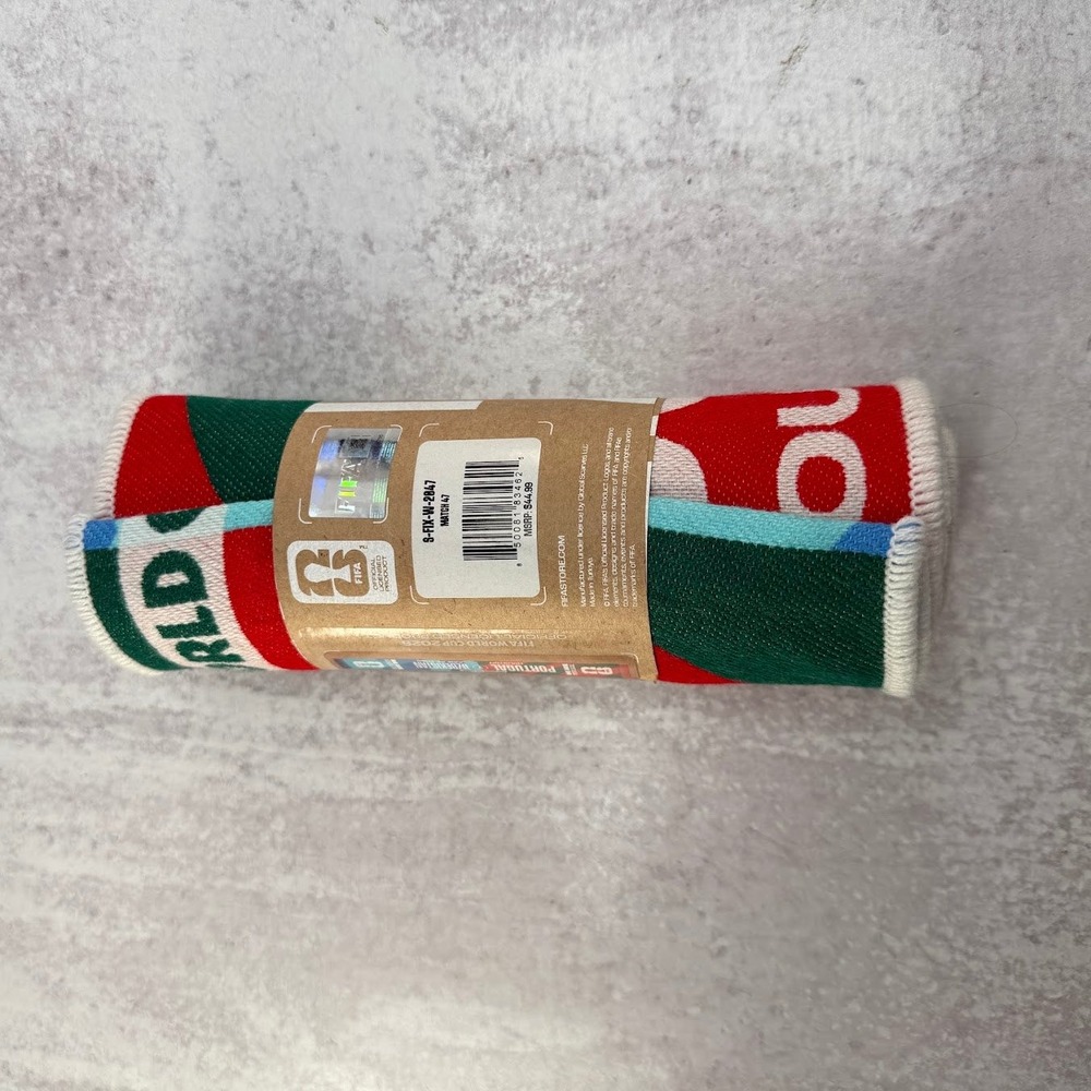 Portugal v Uzbekistan Match Day Scarf Official FIFA World Cup Houston TX Ronaldo - Picture 3 of 4